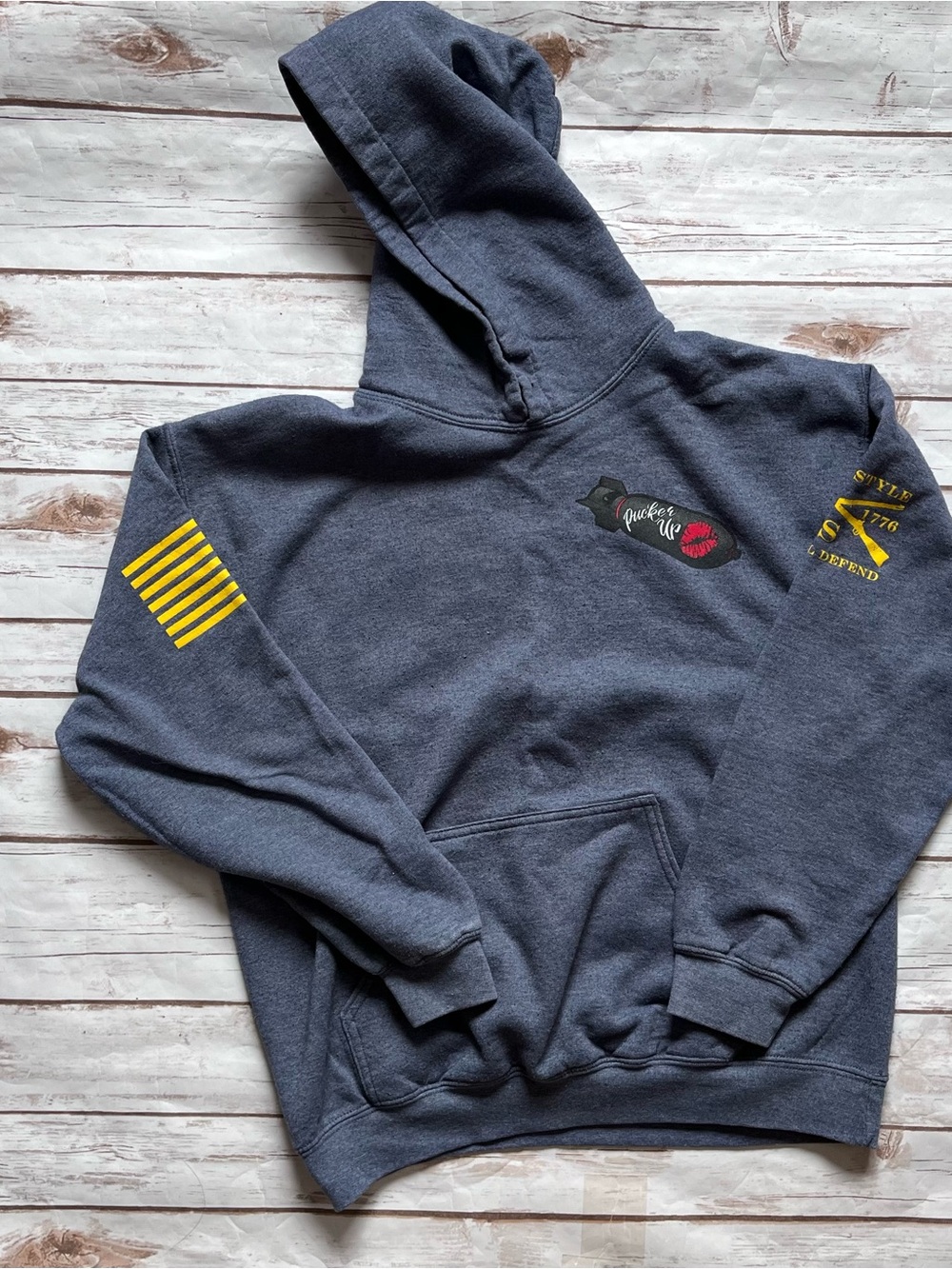 💜GRUNT STYLE kiss my arsenal hoodie
